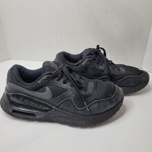 Nike Air Max Youth Black Athletic Sneakers Size 7.5